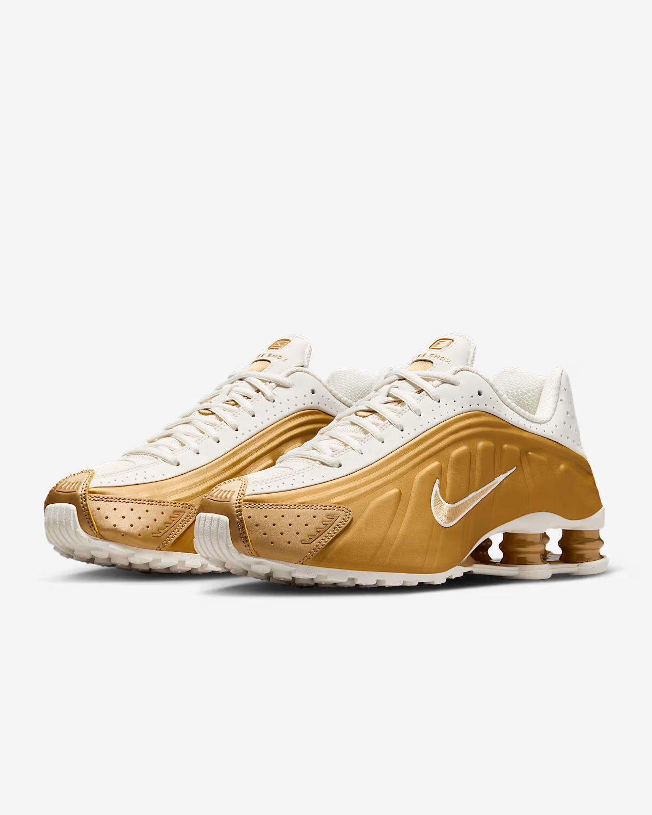 AR3565-010 Nike  Shox R4 Soft Pearl Metallic Gold (Women's)