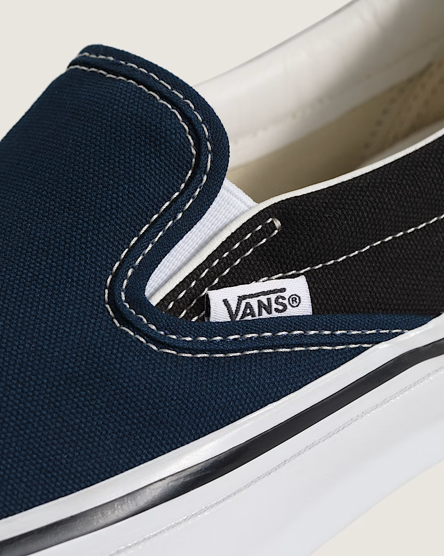 VN000EBPY61 Engineered Garments OTW by Vans Classic Slip-On 98 Black Blue(Men's)