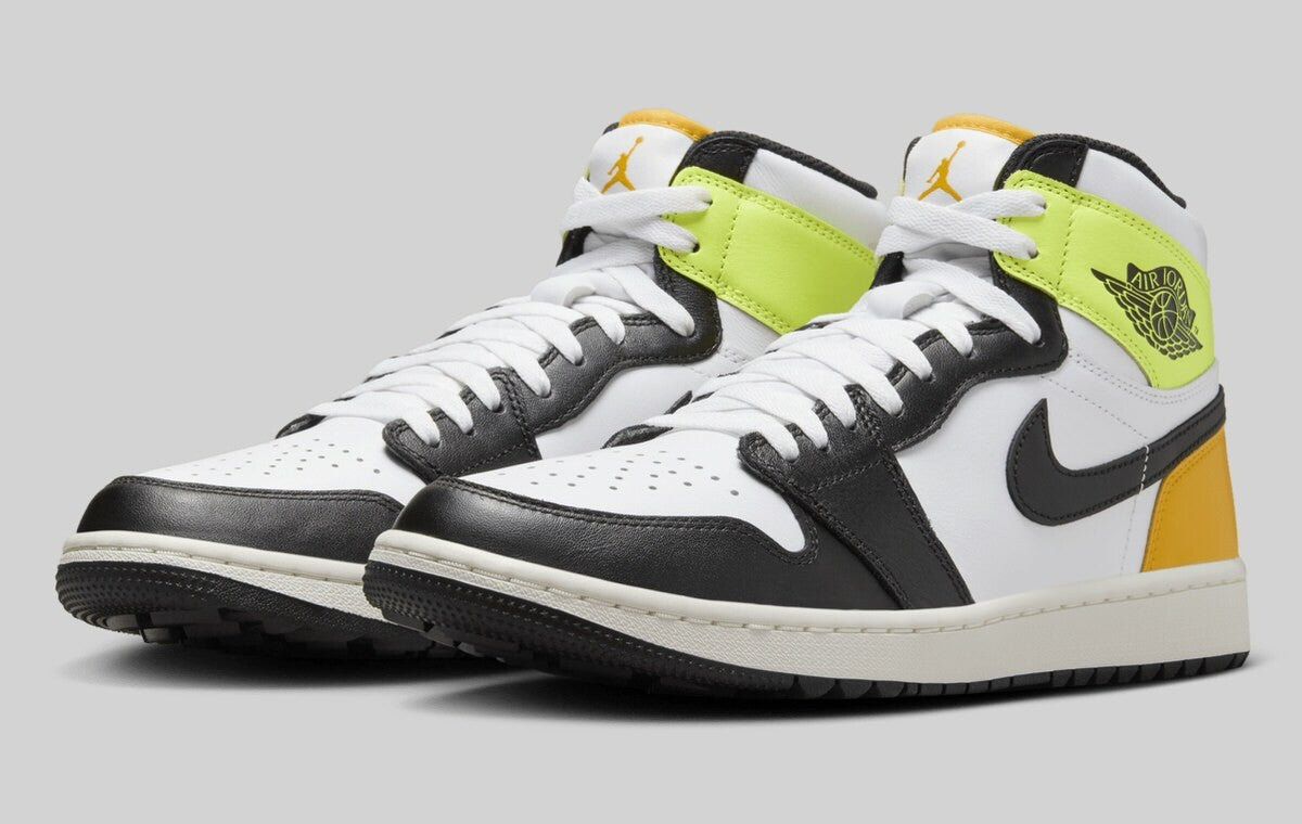 DQ0660-105 Nike Air Jordan 1 High Golf White University Gold Volt Black (Men's)