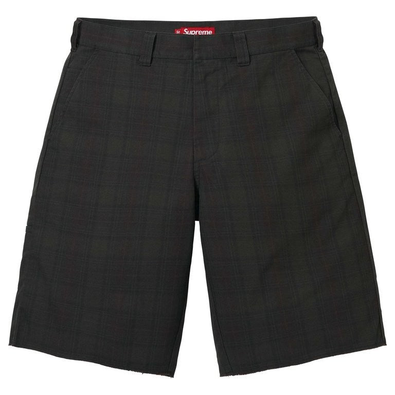 Supreme Work Short (26SS) Black Plaid