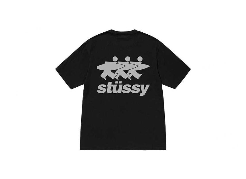 Stussy Surfwalk Tee Pigment Dyed Black