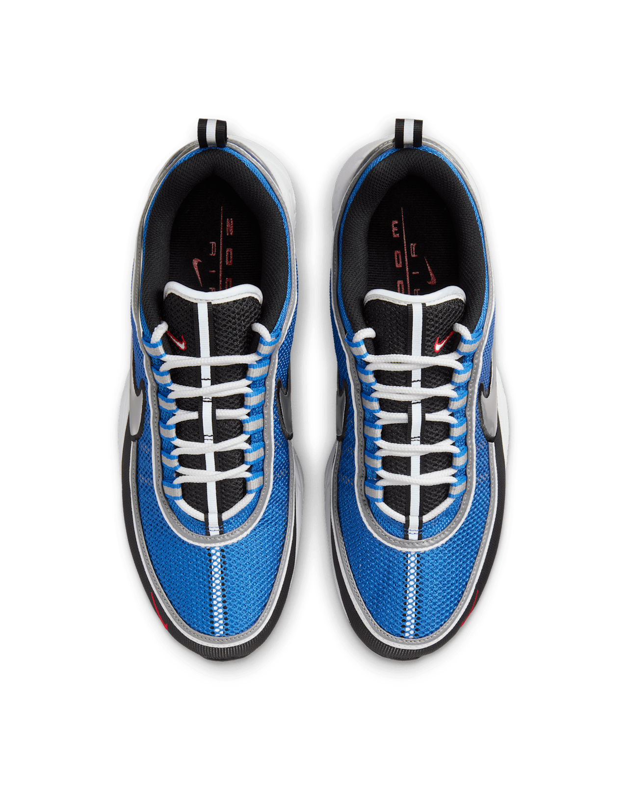 HF9117-400 Nike Air Zoom Spiridon Black and Signal Blue (Men's)