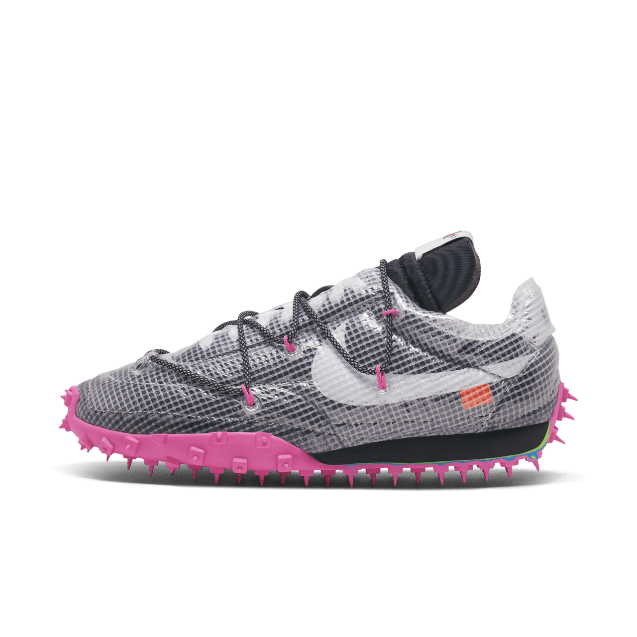 CD8180-001 Off-WhiteÃNike Waffle Racer Vivid Black (Women's)