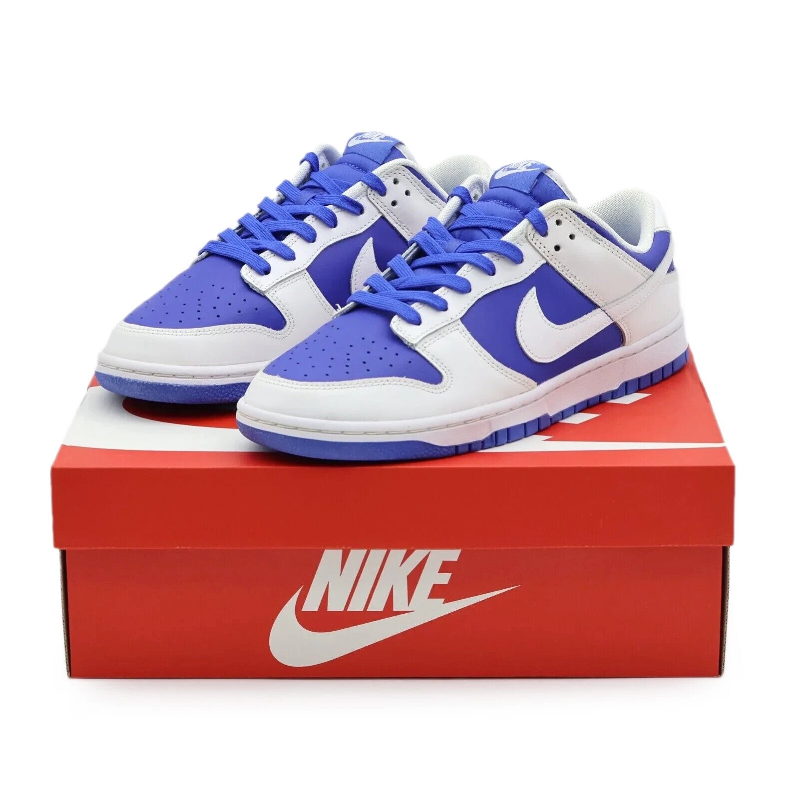DD1391-401 Nike Dunk Low Retro Racer Blue White Reverse Kentucky Royal (Men's)