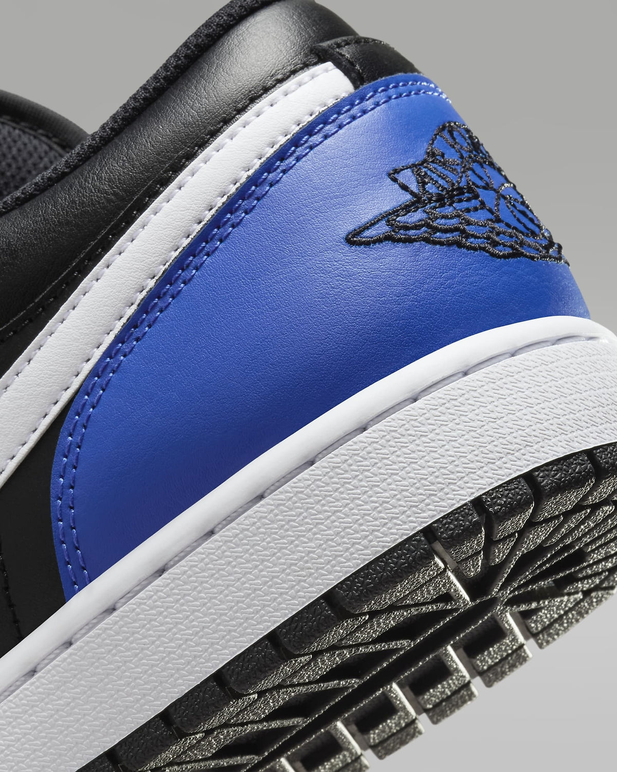 553558-042 Nike Air Jordan 1 Low Black Game Royal White (Men's)