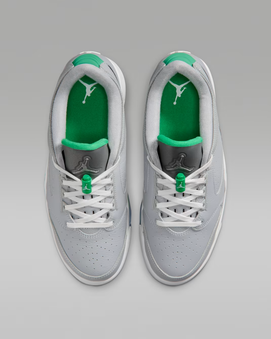IH2047-001 Nike Jordan Sixty Plus Low Wolf Grey Lucky Green (Men's)