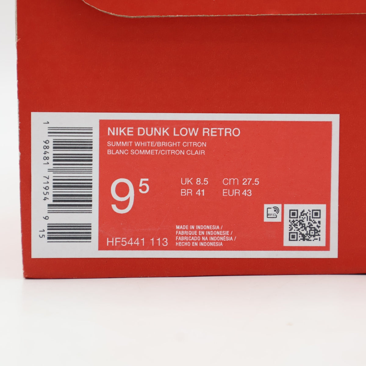 HF5441-113 Nike Dunk Low Retro Summit White Desert Ochre White (Men's)