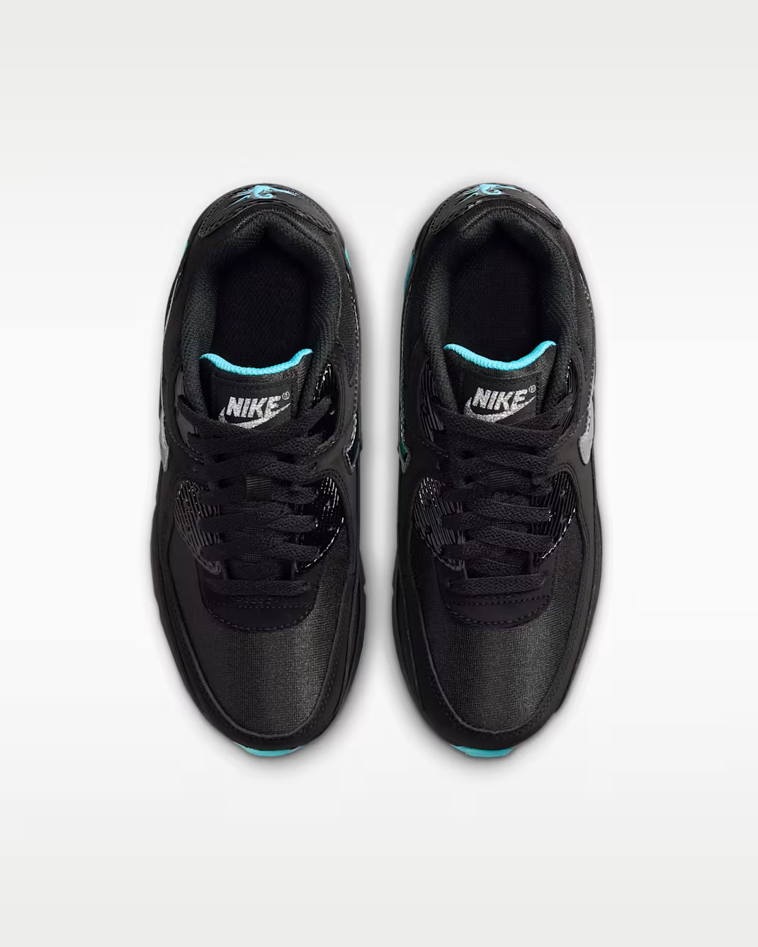 IQ9438-001 Nike Air Max 90 PRM "Black/Gamma Blue" (Men's)