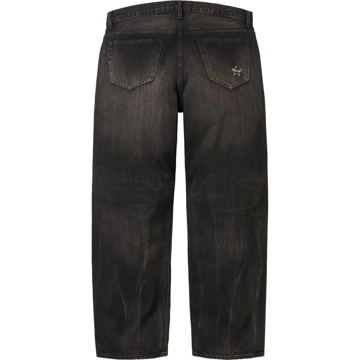 Supreme Distressed Loose Fit Selvedge Jean (26SS) Washed Black