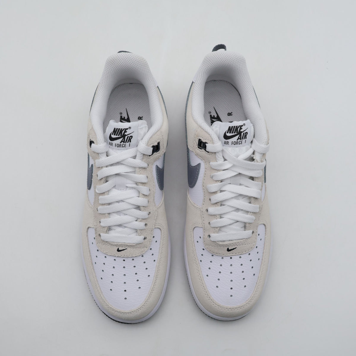 IR2007-100 Nike Air Force 1 Low 1 07 LV8 White Metallic Cool Gray (Men's)