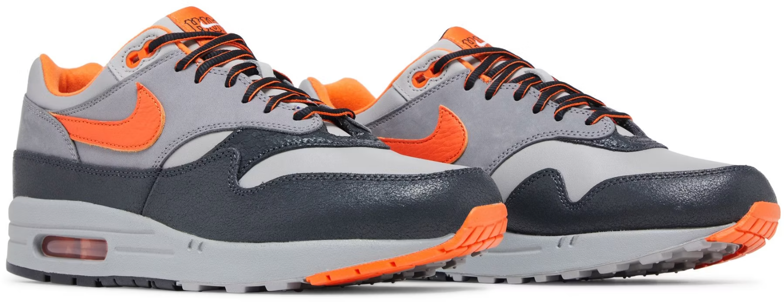 HF3713-001 HUF Ã Nike Air Max 1 "Brilliant Orange" (Men's)