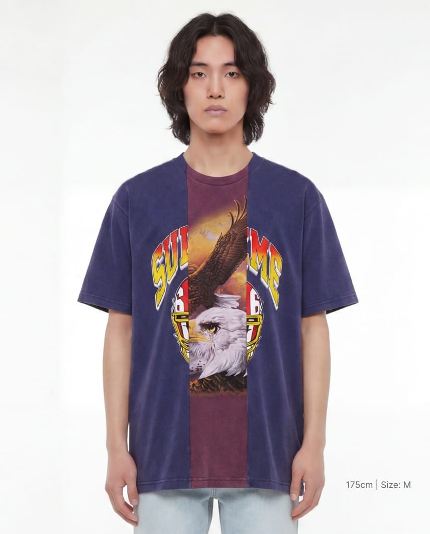 Supreme x MM6 Maison Margiela Split S/S Top "Navy"