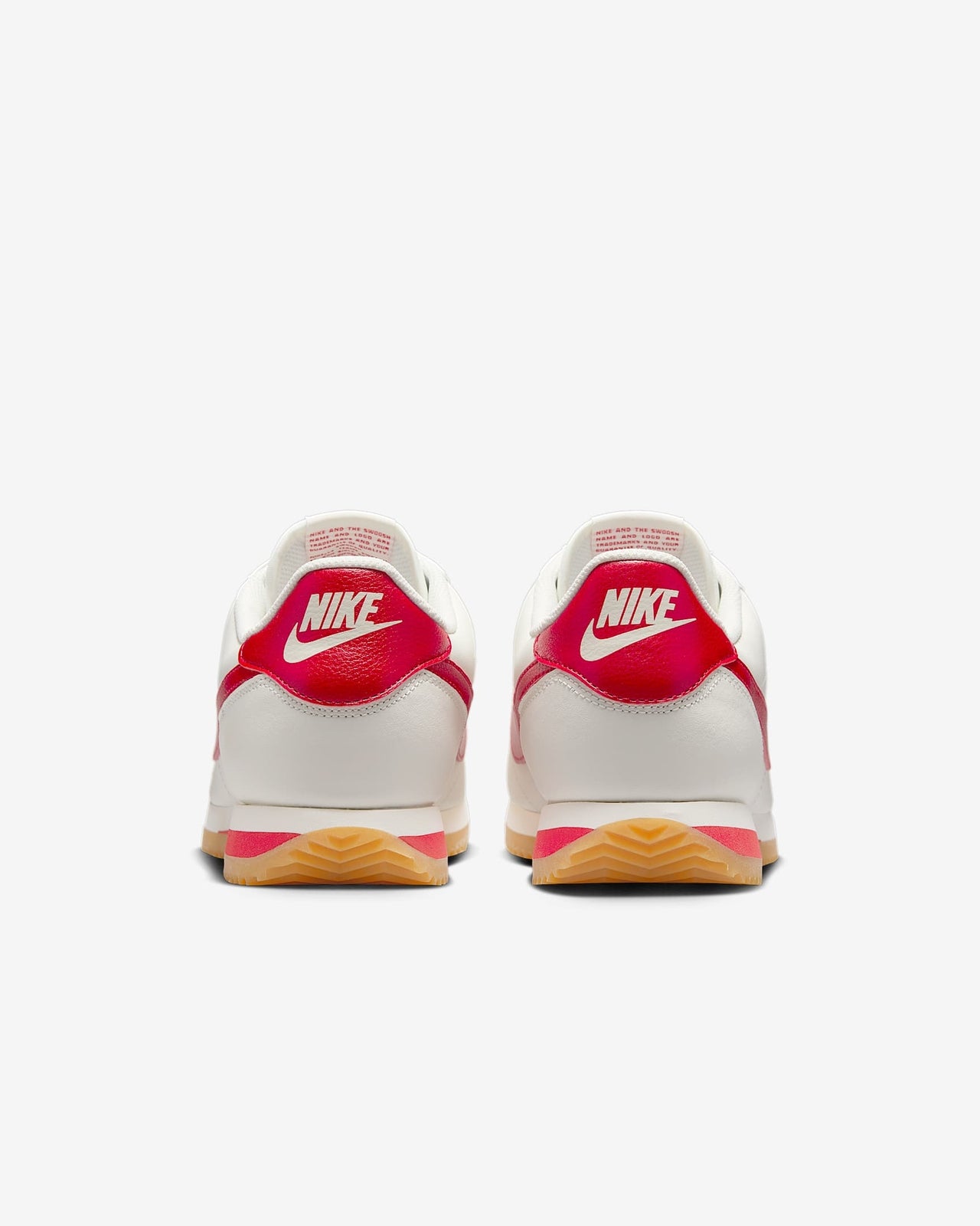 DM4044-110 Nike Cortez Leather Sail Gum Yellow University Red (Men's)