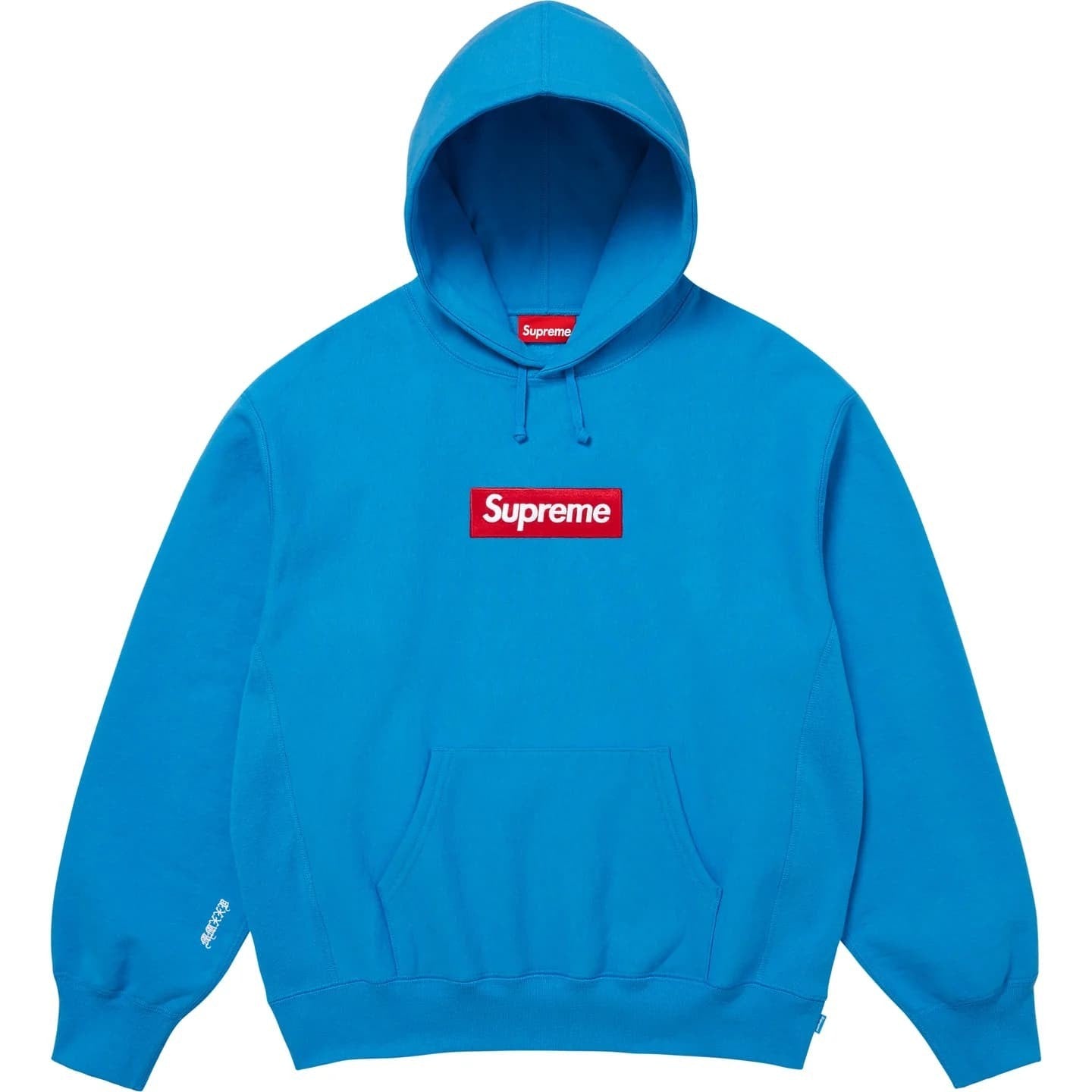 Supreme Box Logo Hooded Sweatshirt (25FW) Cyan