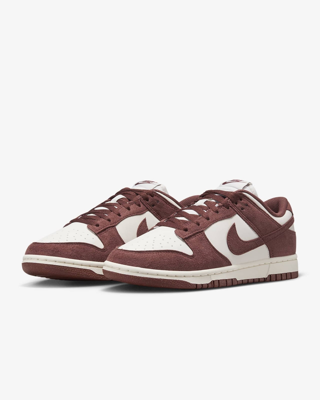 HJ7673-001 Nike Dunk Low Phantom Sail White Red Sepia (Women's)
