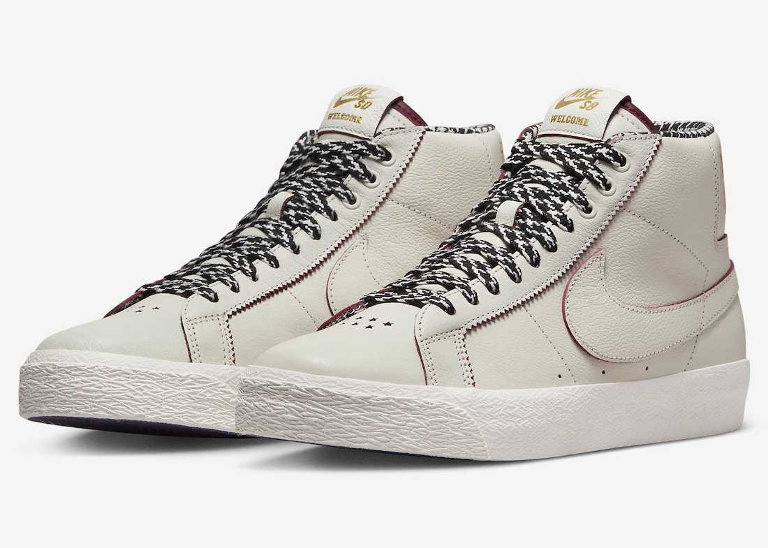 FQ0795-100 Welcome Skateboarding Nike SB Blazer Mid Sail (Men's)