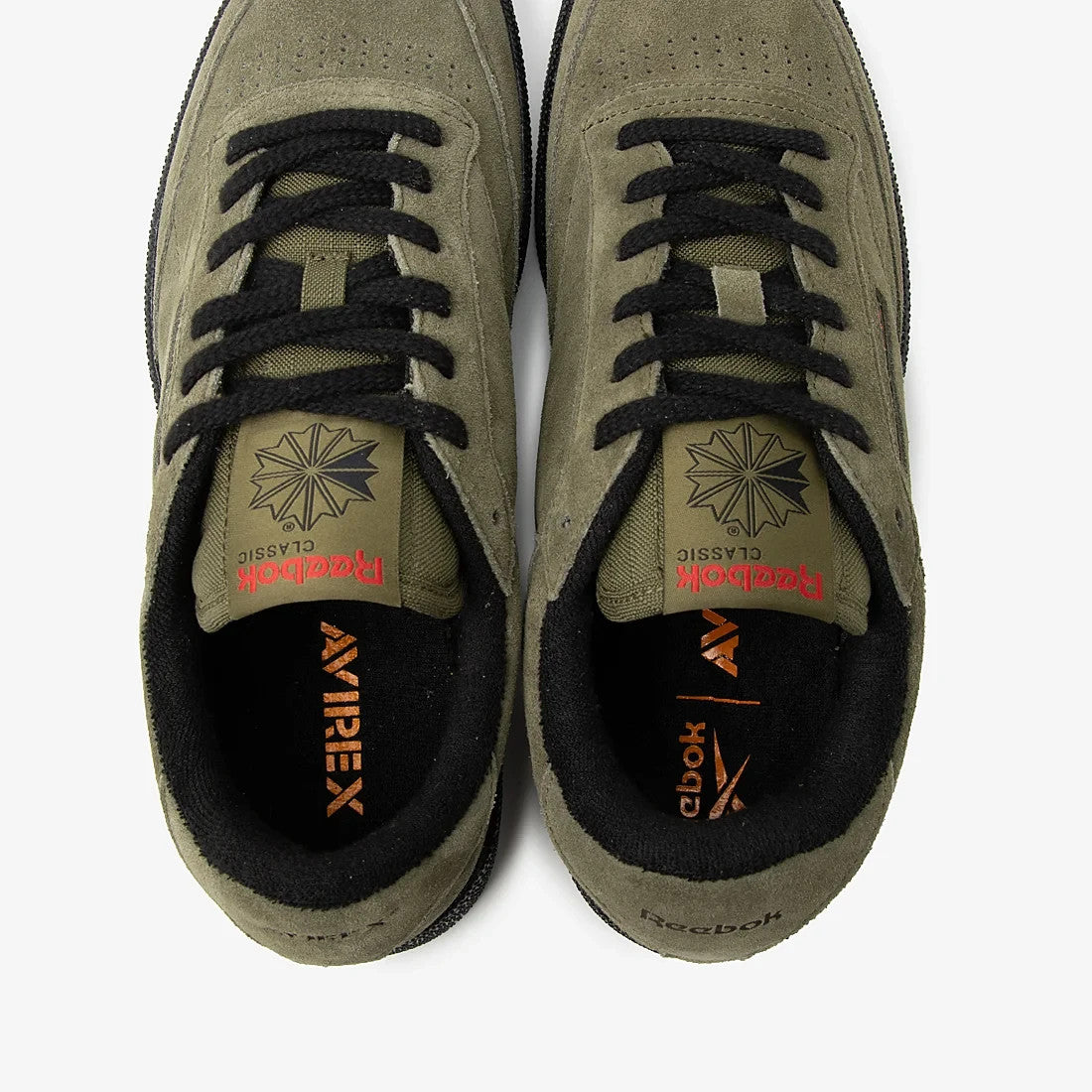 R00203 AVIREX Ã Reebok Club C 85 Vintage "Khaki" (Men's)