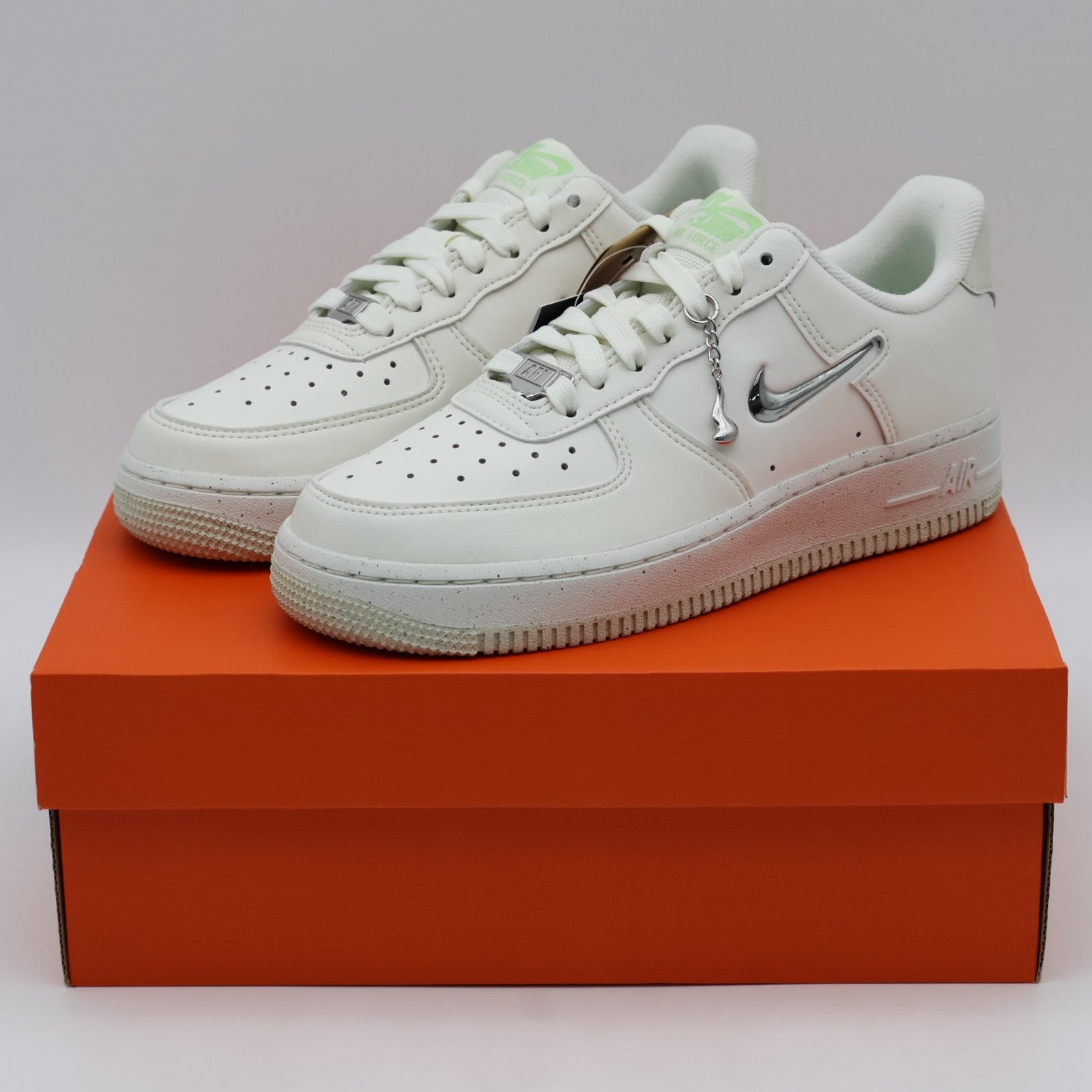 FN8540-100 Nike Air Force1 Low Next Nature SE Sail Sea Glass Volt (Women's)