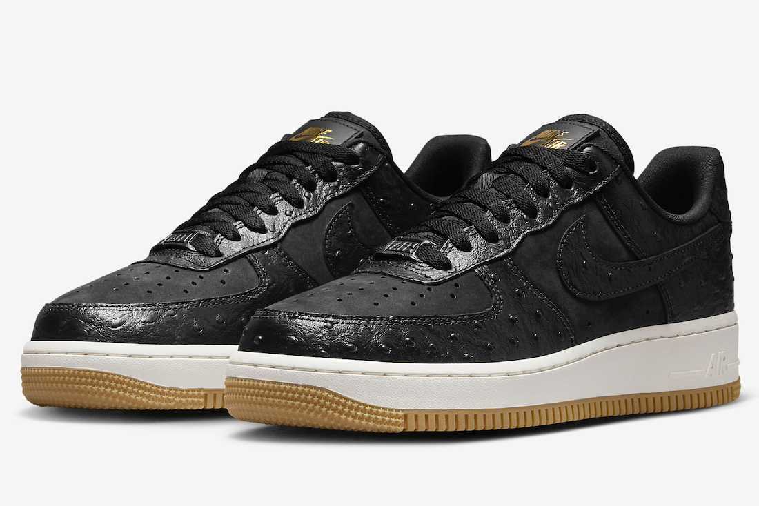 DZ2708-002 Nike Air Force 1 Low Black Ostrich (Women's)