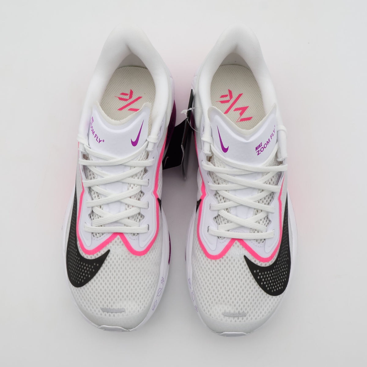 FN8454-101 Nike Zoom Fly 6 White Vivid Grape Hyper Pink Black (Men's)
