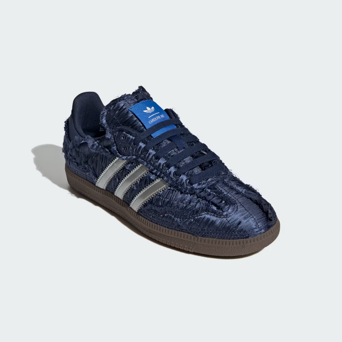JP9282 Caroline Hu adidas Originals Samba Dark Blue Silver Metallic (Women's)