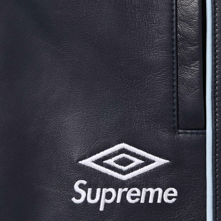 Supreme Umbro Leather Track Pant Navy