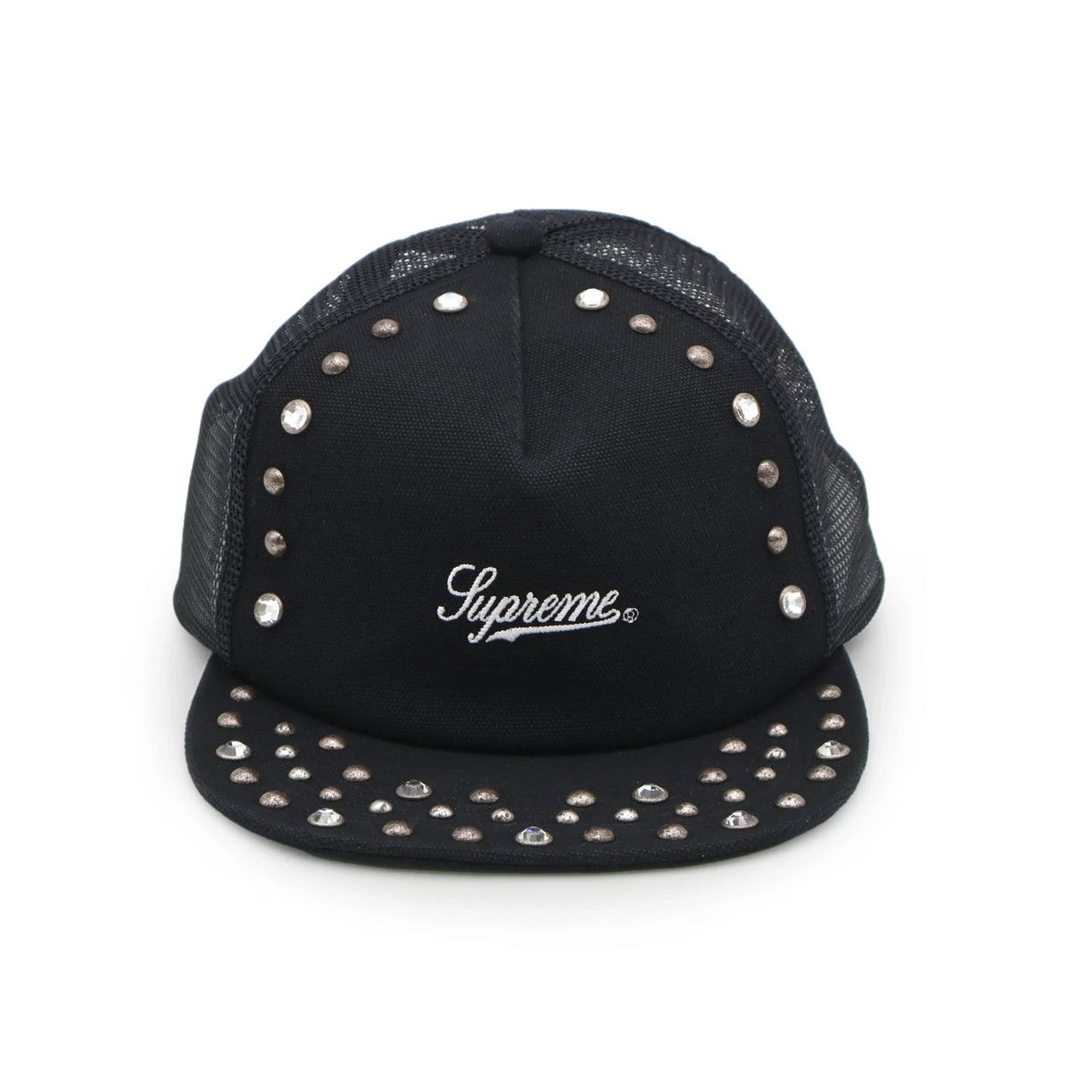 Supreme B.B. Simon Studded Canvas 5-Panel Black