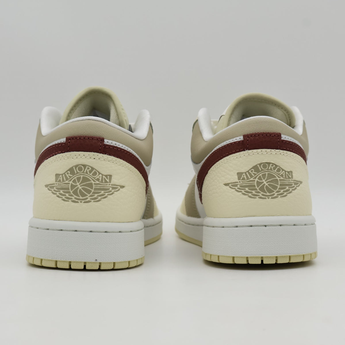 HV6530-100 Nike Air Jordan 1 Low Team Gold Desert Khaki Red Sepia (Women's)