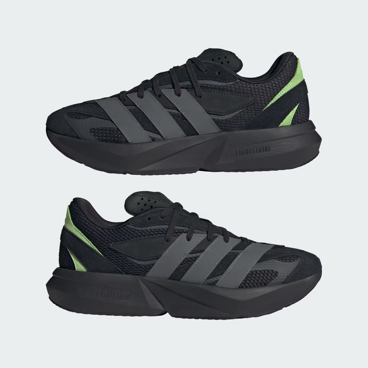 JR3465 adidas Lightblaze Core Black Grey Five Lime Burst (Men's)