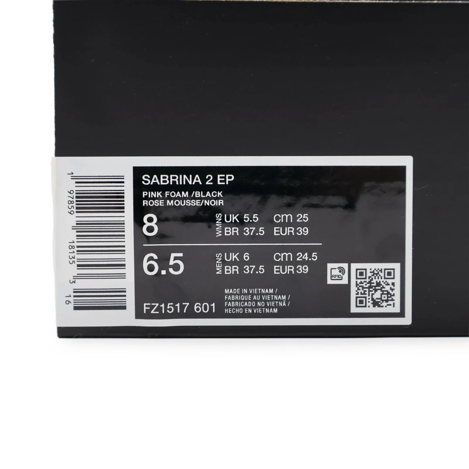 FZ1517-601 Nike Sabrina 2 Pink Foam/Elemental Pink Black (Women's)