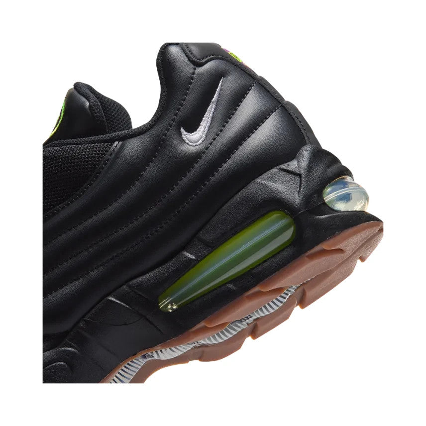 IQ7127-001 Nike Air Max 95 Big Bubble PRM "Black/Gum Medium Brown/Volt"