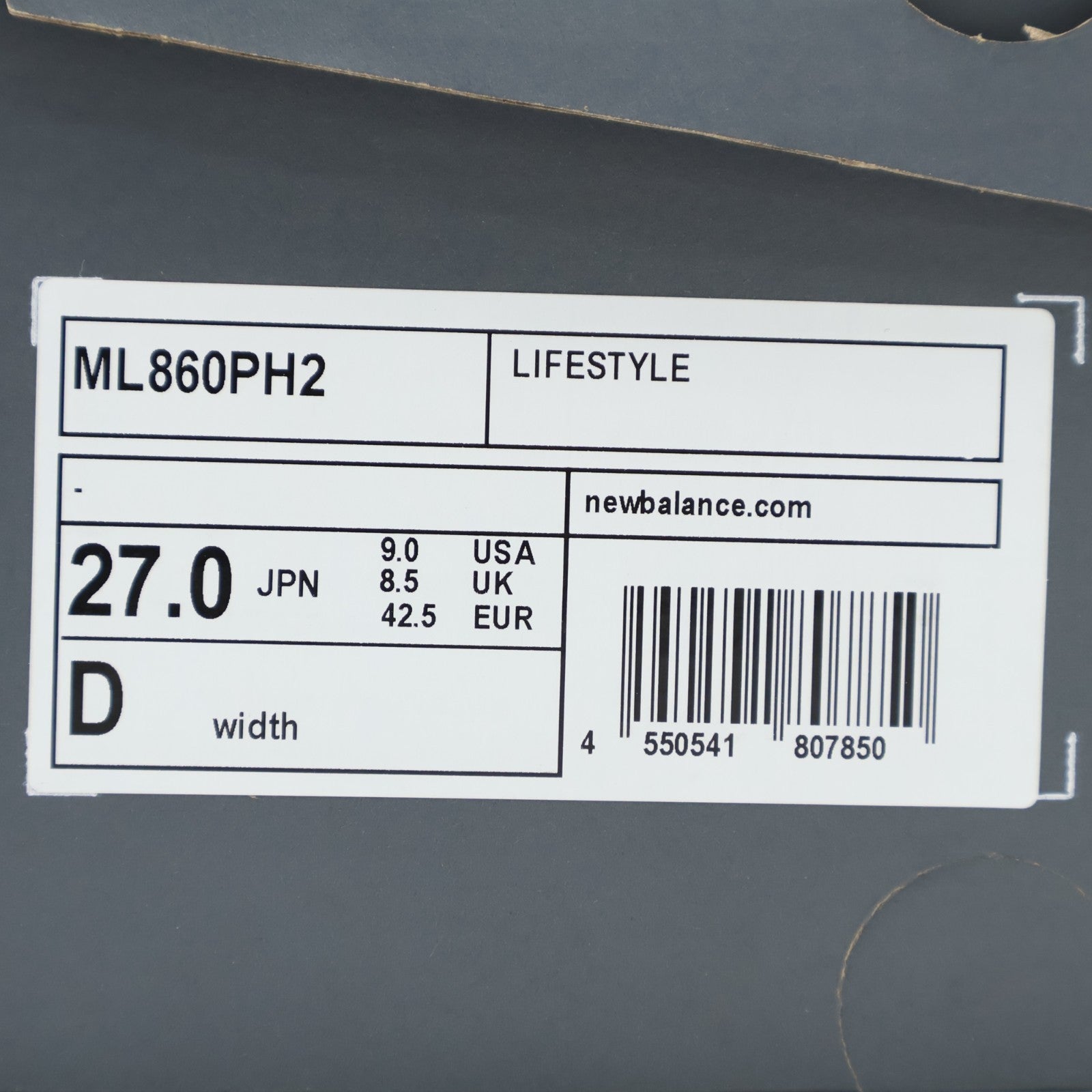 ML860PH2 New Balance 860V2 Black Black Metallic Pink Taffy (Men's)