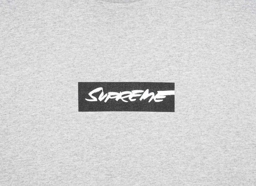 Supreme Futura Box Logo Tee Grey
