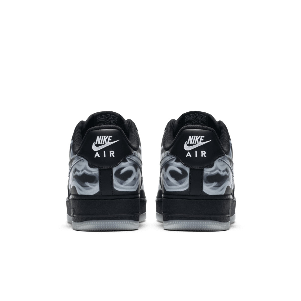 BQ7541-001 Nike Air Force 1 Low Black Skeleton (Men's)