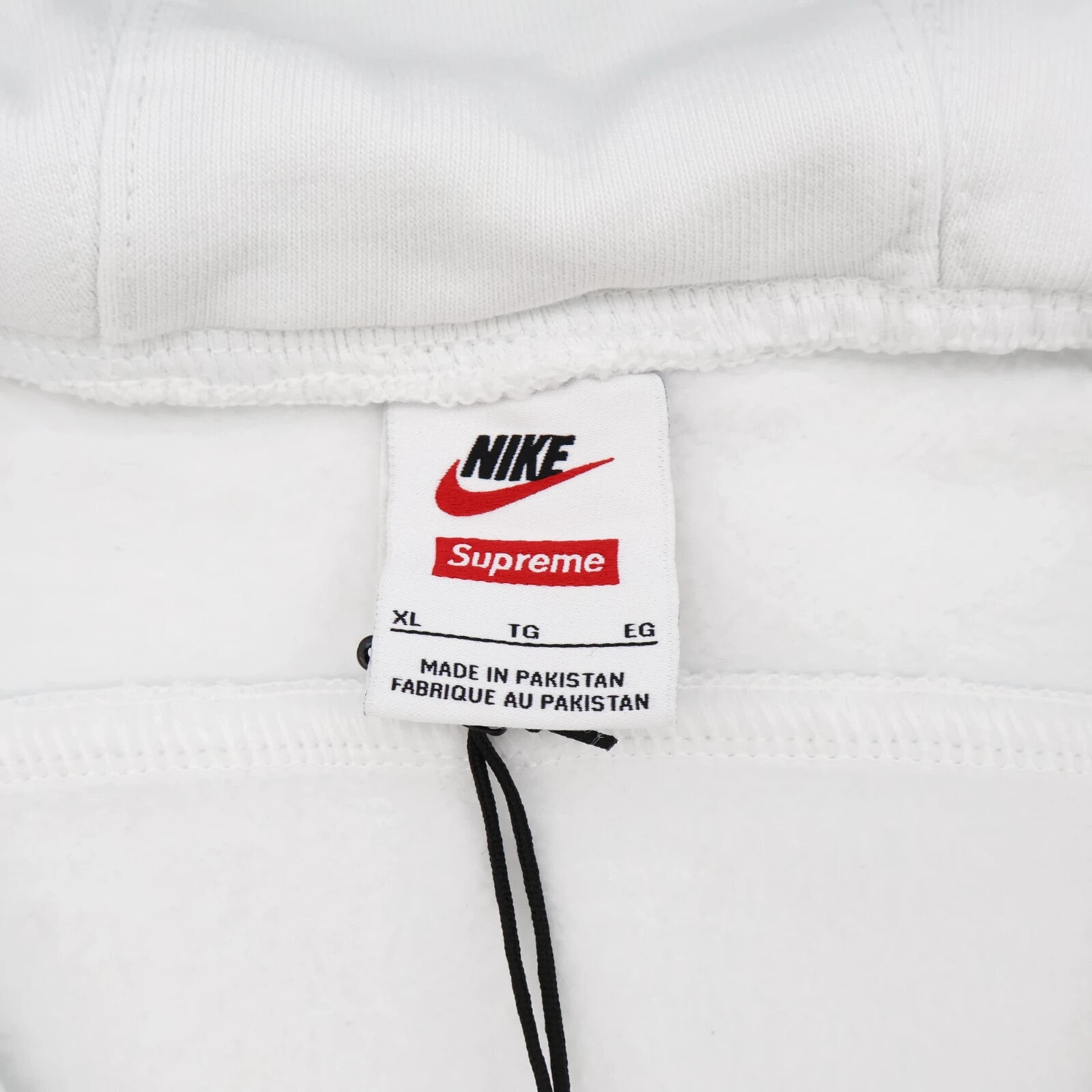 Supreme Nike Zip Up Hooded Sweatshirt White