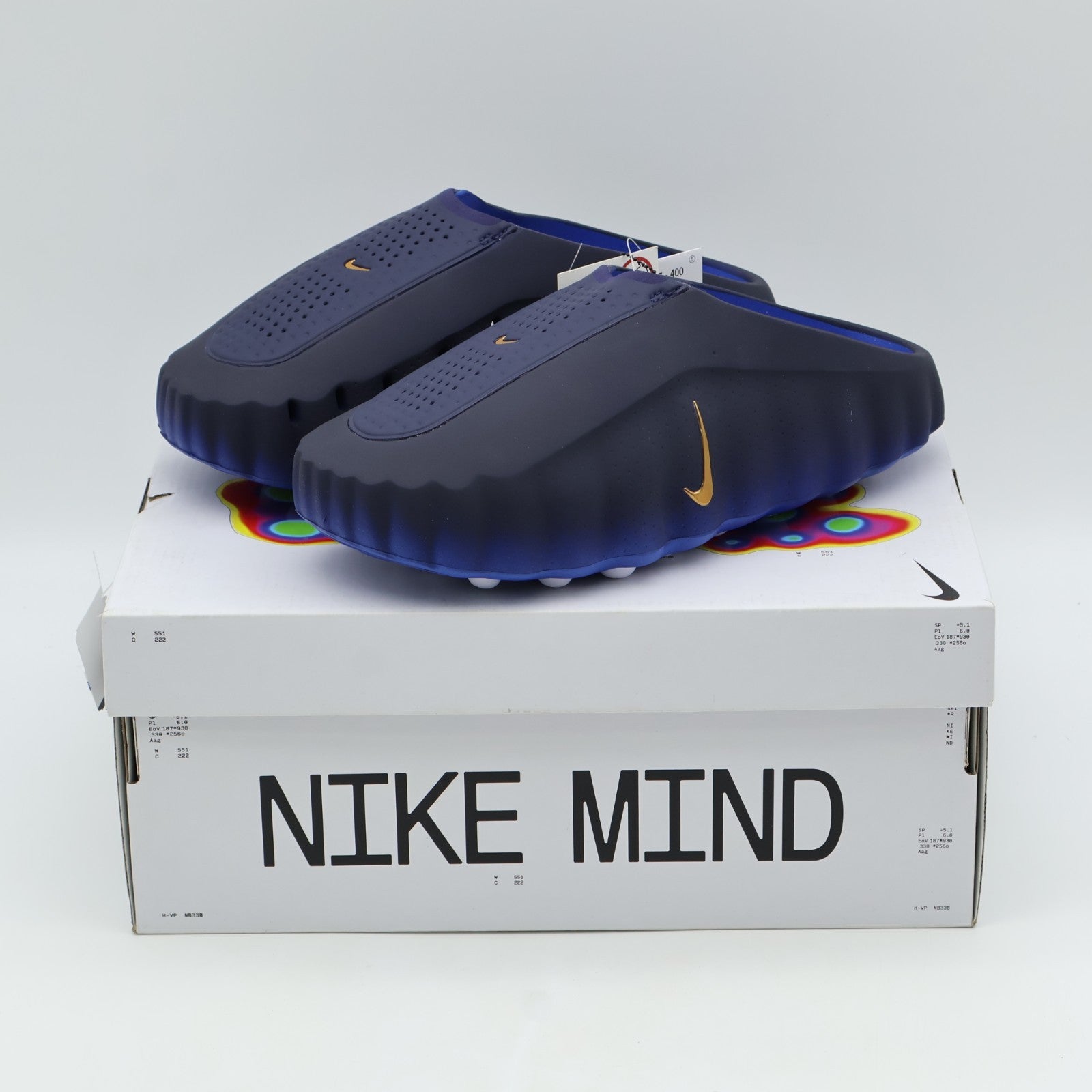 HQ4307-400 Nike Mind 001 Mules Blackened Blue (Men's)