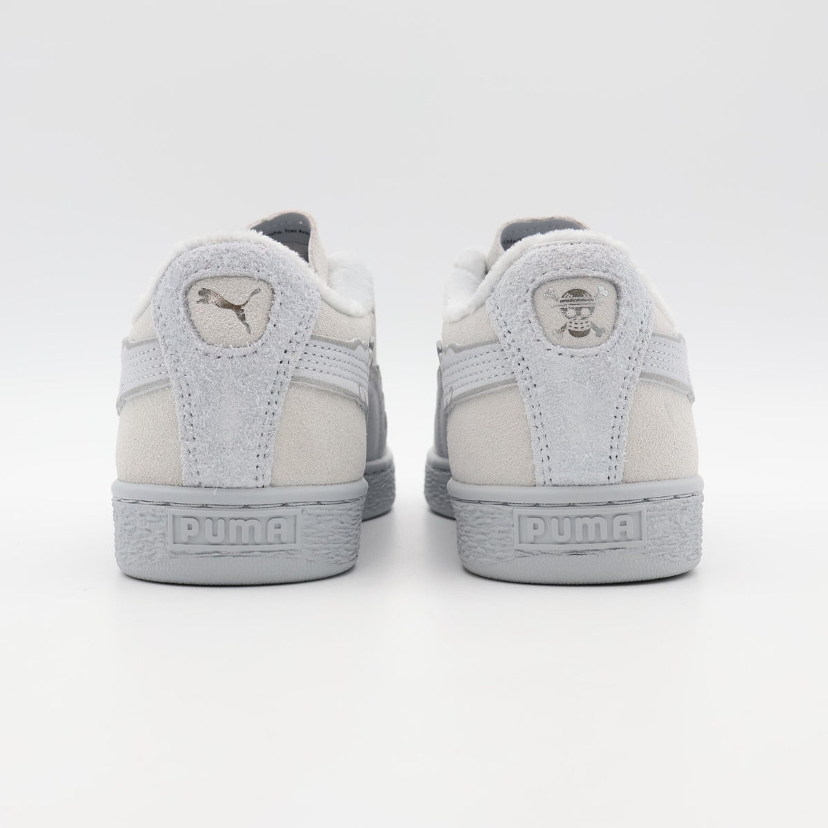 396524-01 ONE PIECE Puma Suede Luffy Gear 5 Feather Gray Platinum Gray (Men's)