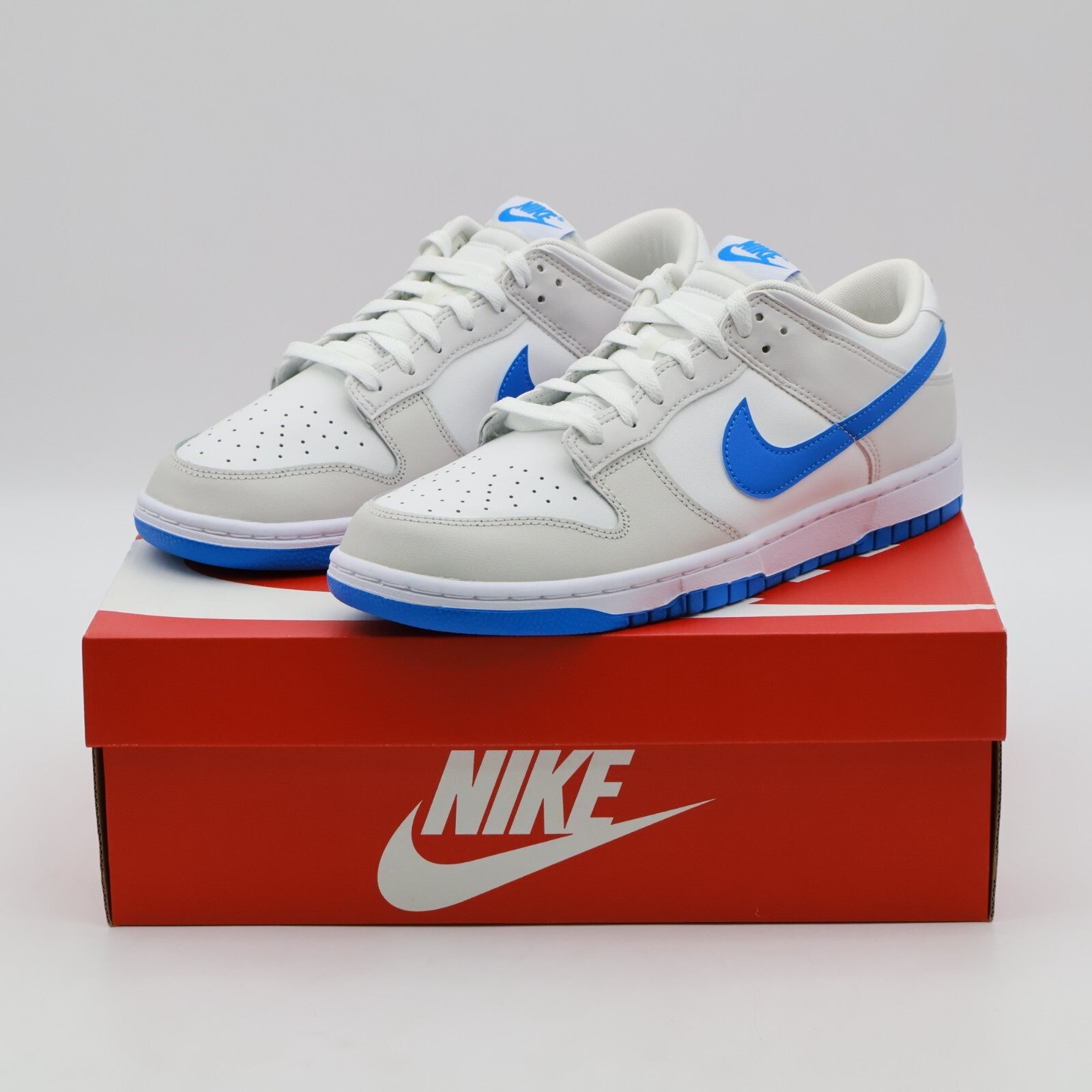 DV0831-108 Nike Dunk Low Summit White Photo Blue Platinum Tint (Men's)