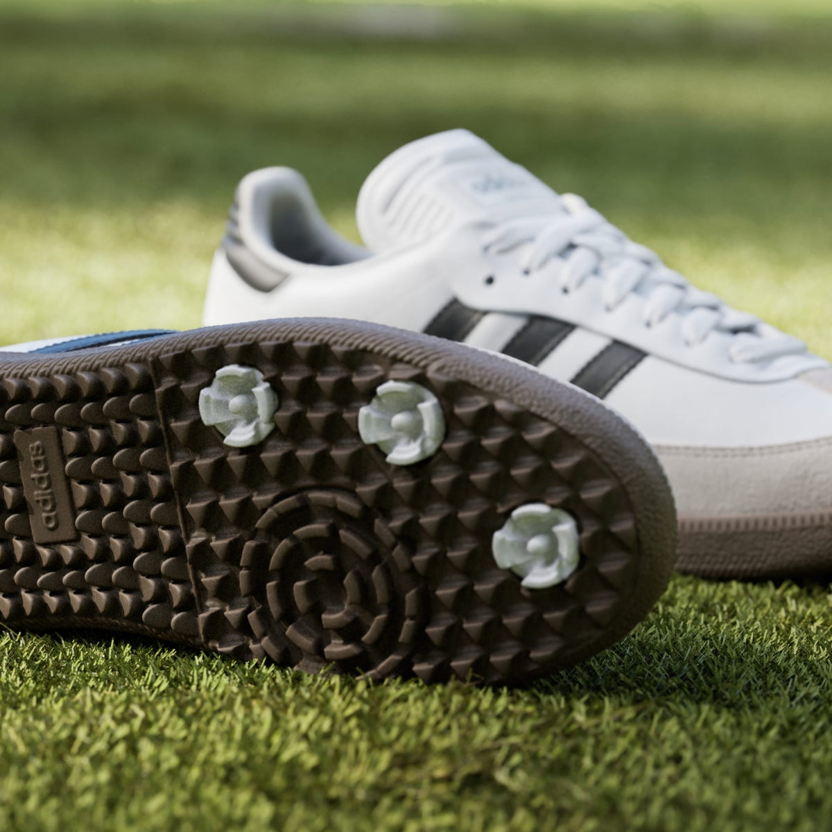 JH6149 adidas Samba Golf Full Grain Leather Cloud White Core Black Gum (Men's)