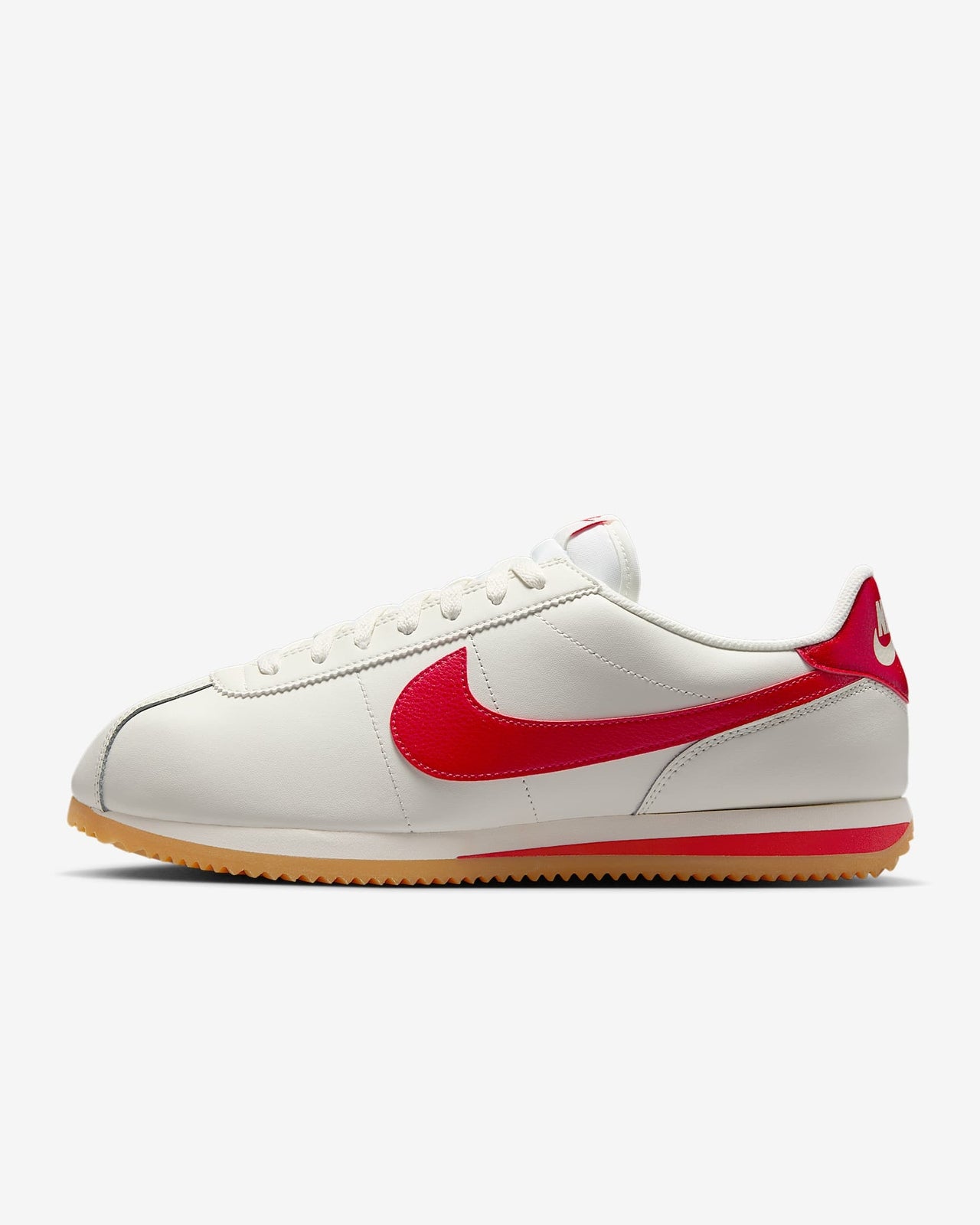 DM4044-110 Nike Cortez Leather Sail Gum Yellow University Red (Men's)