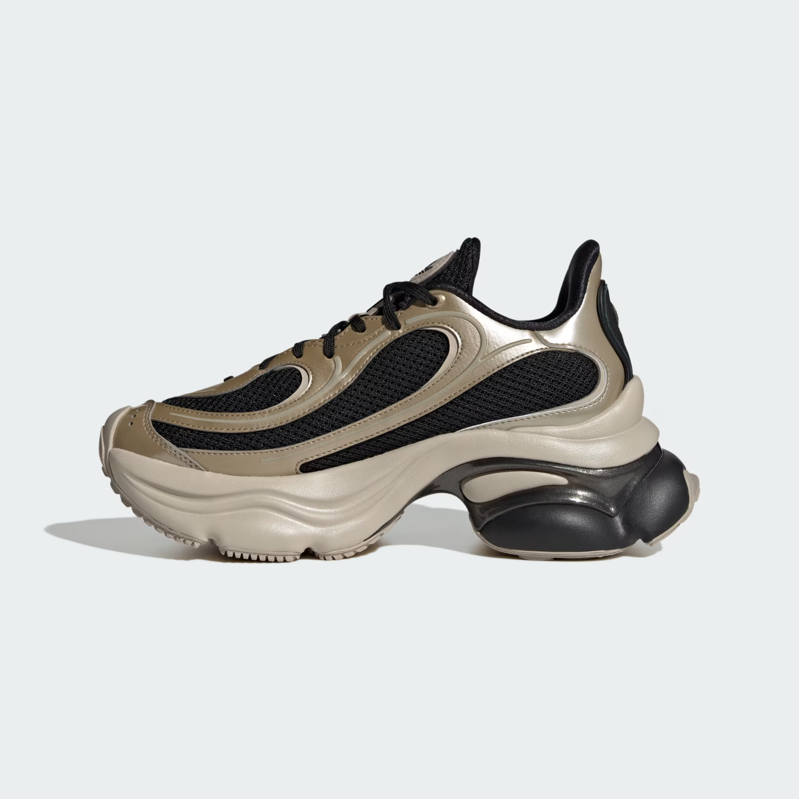 KI0583 adidas Originals Ozvenuz Core Black Cyber Metallic Wonder Beige (Women's)