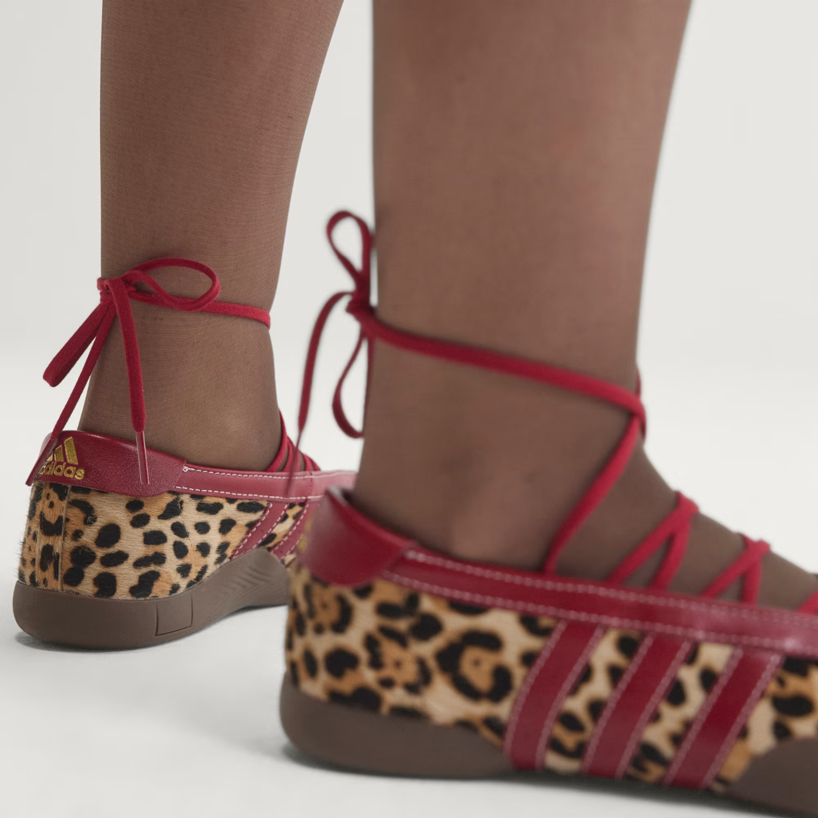 KJ0647 adidas Taekwondo Mei Ballet Pony Hair "Leopard" (Women's)