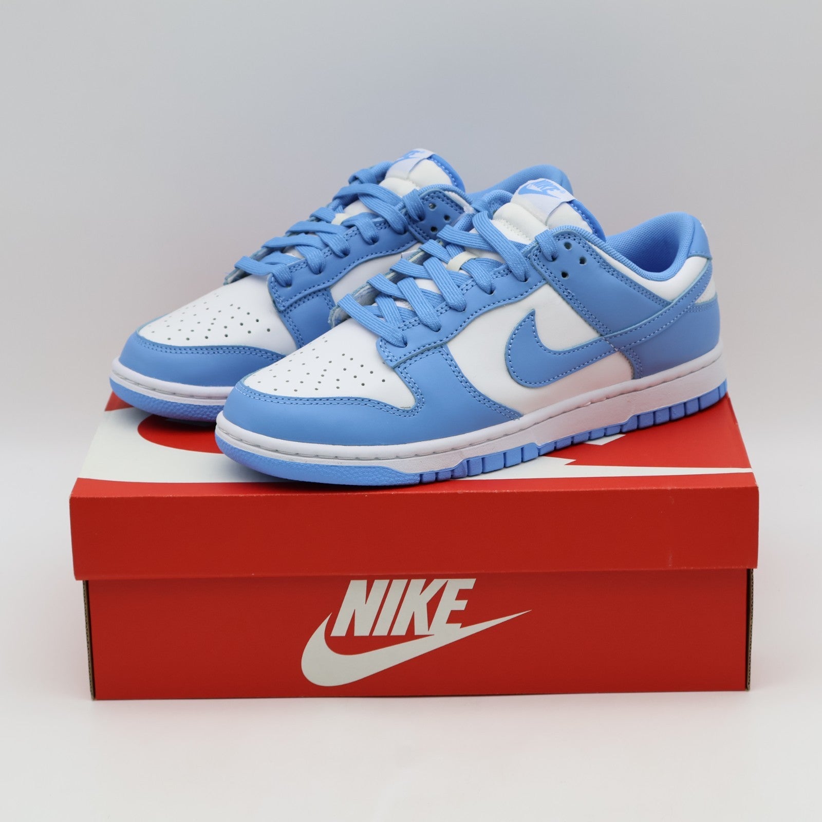 DD1391-102 Nike Dunk Low UNC University Blue White