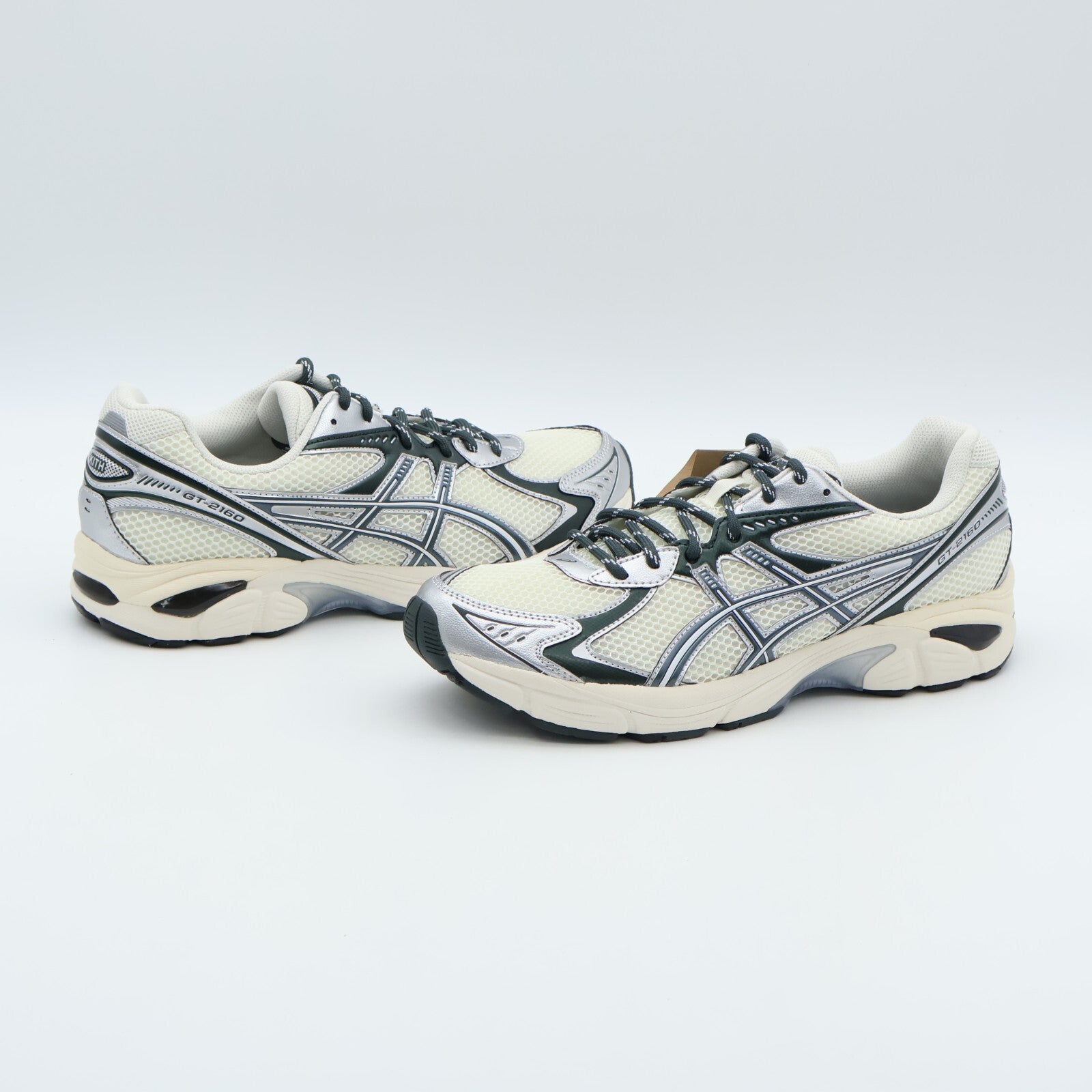 1203A567-100 KITH Asics Vintage Tech GT-2160 Cream Scarab Silver White (Men's)