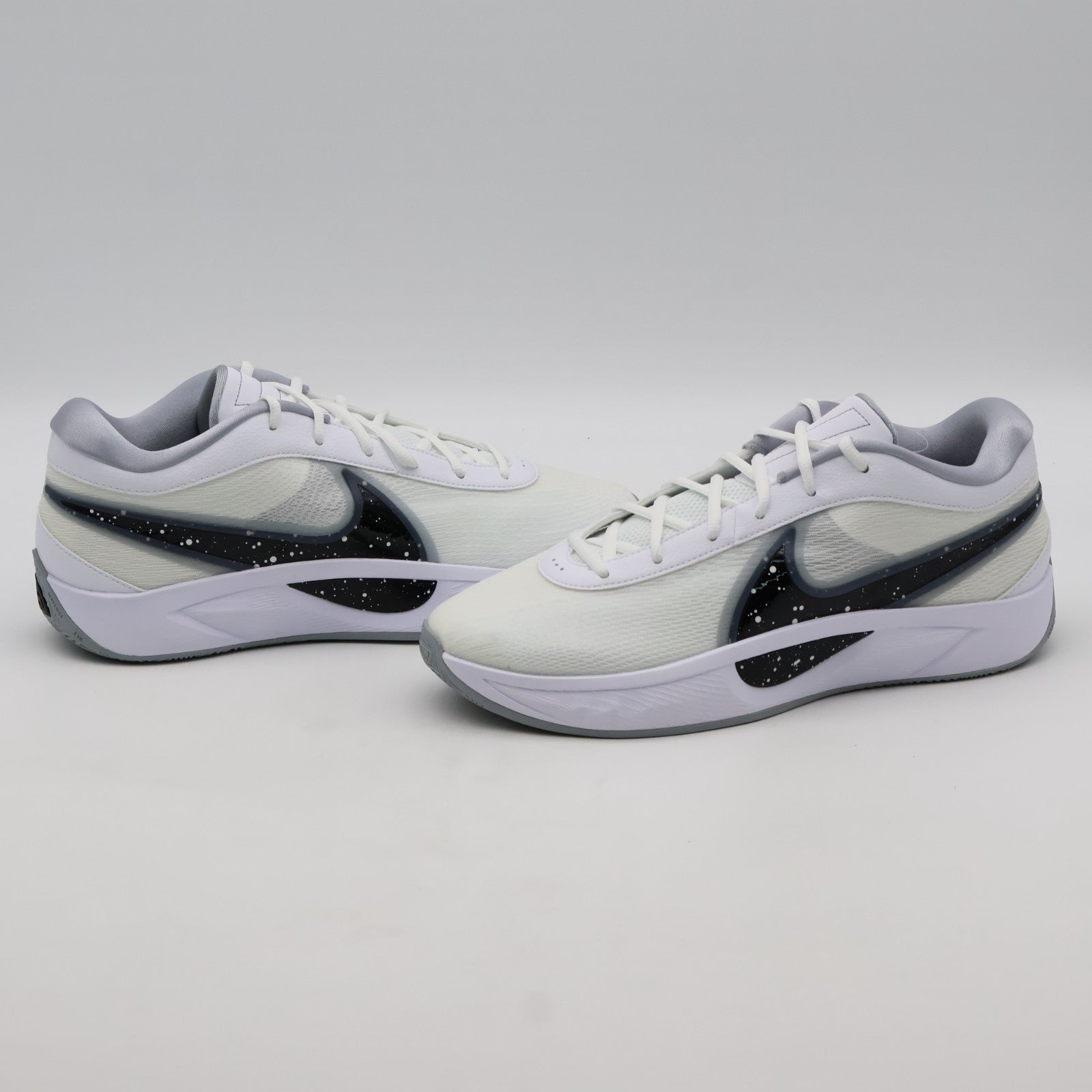 FJ7807-102 Nike Giannis Freak 6 White Black Wolf Grey (Men's)