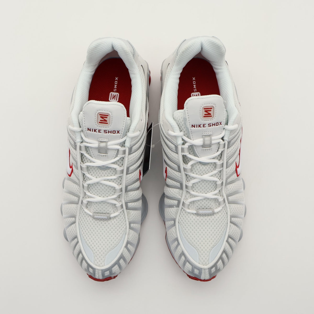 FZ4344-001 Nike Shox TL Platinum Tint Gym Red White Silver Grey (Women's)