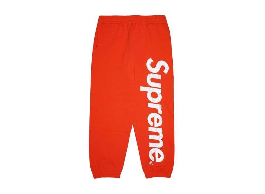 Supreme Satin Applique Sweatpant Orange