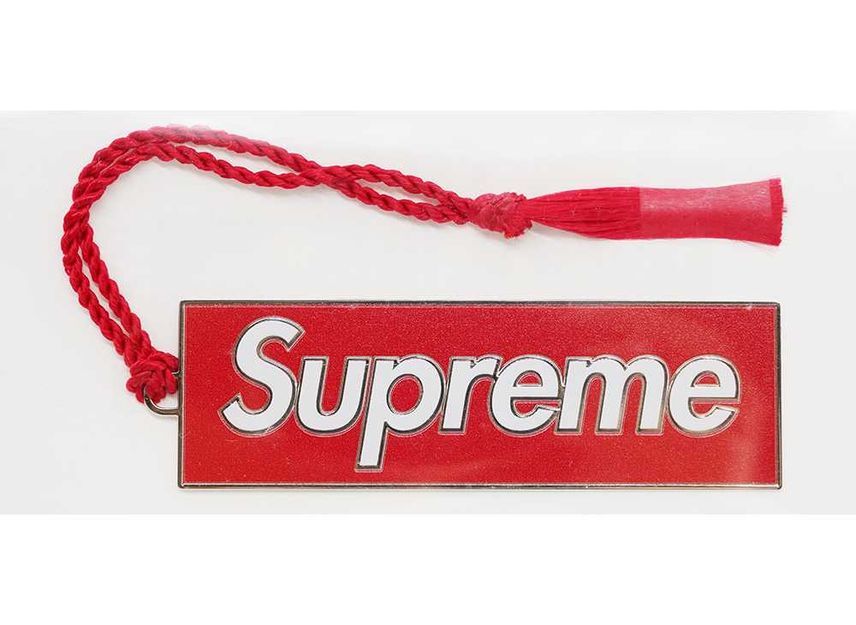 Supreme David Howell & Co. Metal Bookmark Red