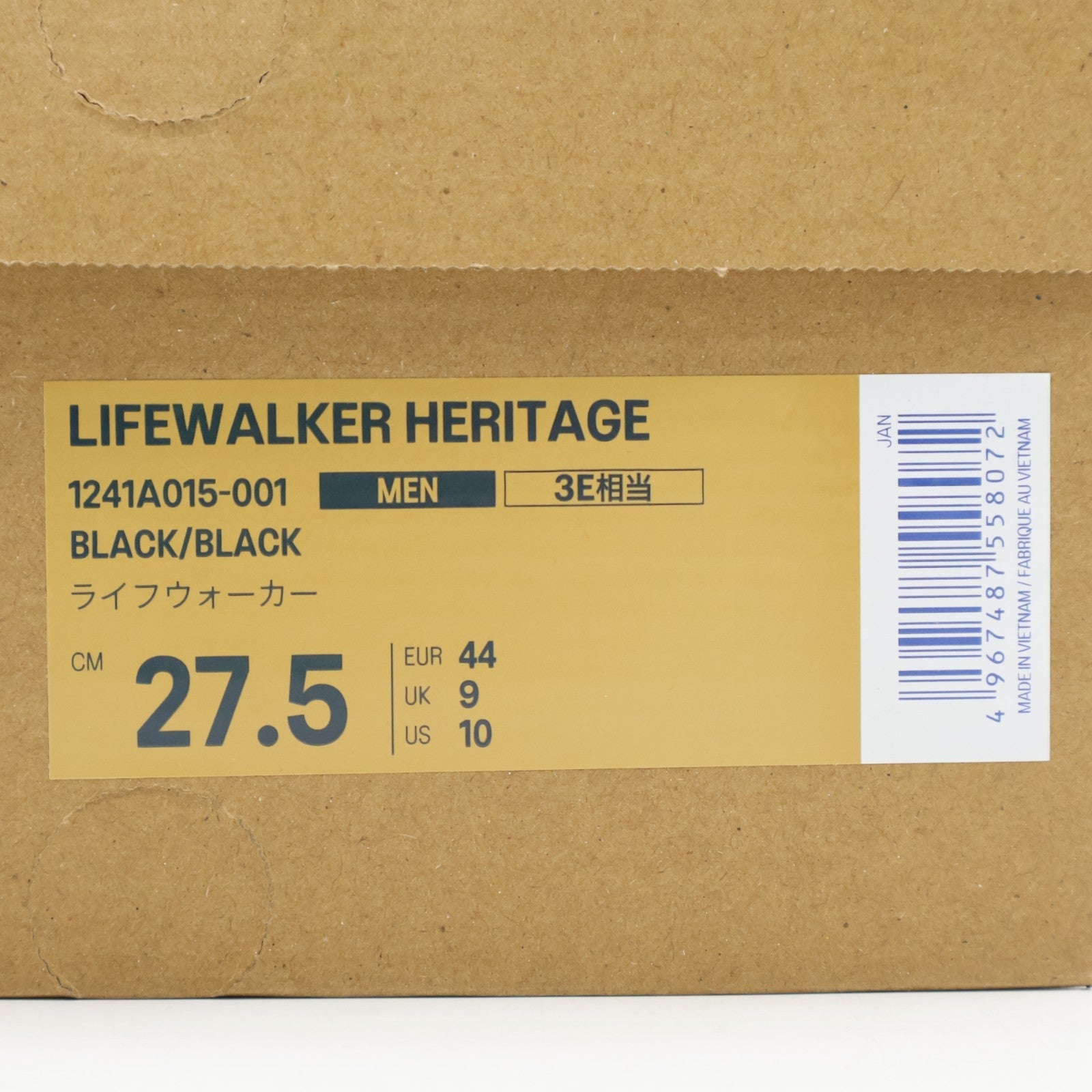 1241A015-001 Asics Lifewalker Heritage Black Black (Men's)