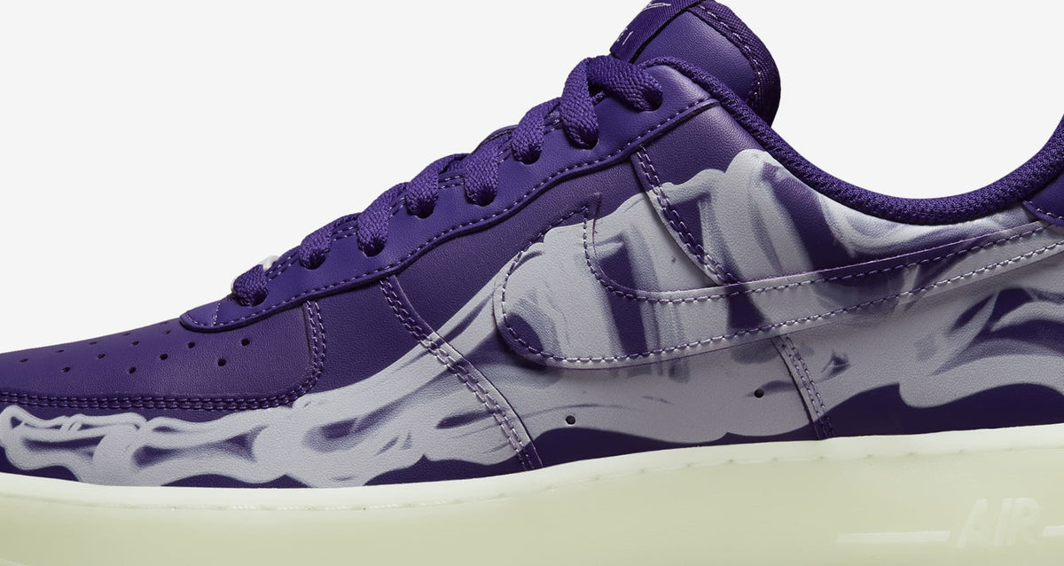 CU8067-500 Nike Air Force 1 Purple Skeleton (Men's)